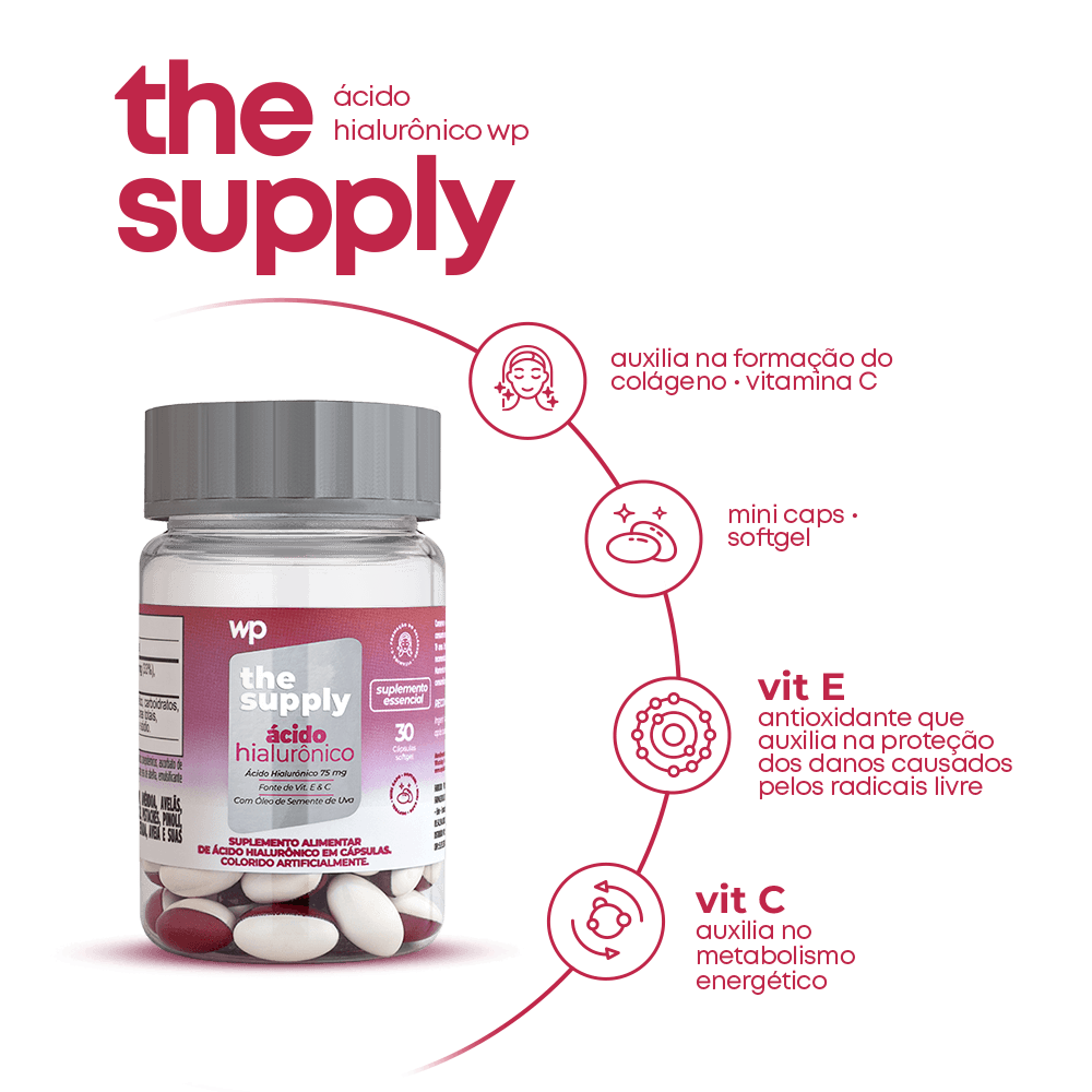 Kit Cuidados Completo WP: Cabelos, Pele e Intestino